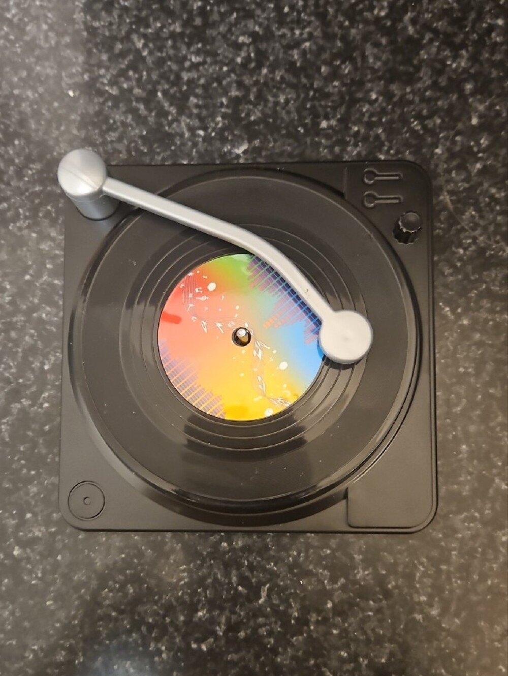 Record Player Coaster Set - Multi Color. Set 0f 4 - Picture 3 of 6